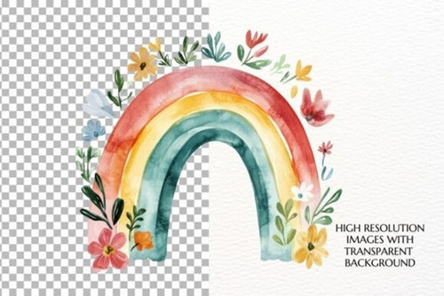 Imágenes Clipart Arco Iris Boho 122979828