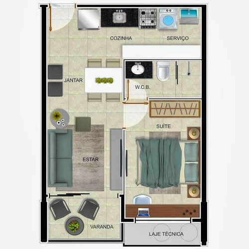 Imagem 22 de 22 de Edíficio Smart Stay Com 1 Ou 2 Quartosna Ponta Verde - Ap0008