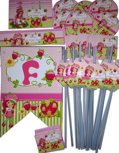 Promo Cotillon Infantil Frutillita Con Bolsitas X 20 Chicos