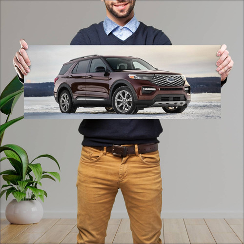 Cuadro 30x80cm Auto 2020 Ford Explorer Platinum 325