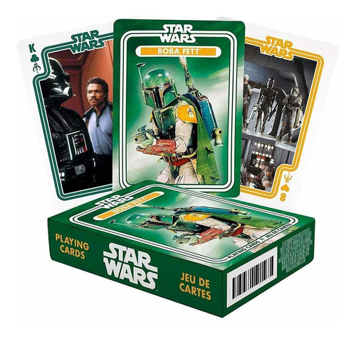 Cartas Naipes Inglés Boba Fett Star Wars 2 Pack- Cariocas