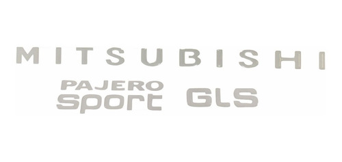 Kit Adesivos Mitsubishi Pajero Sport Gls Resinado Mpsgls