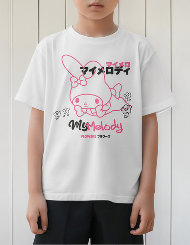 Playera My Melody Hello Kitty Infantil Para Niño M#6