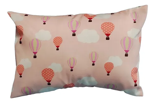 Almohada Almohadon Cojin Estampado Con Funda Para Bebe Coral