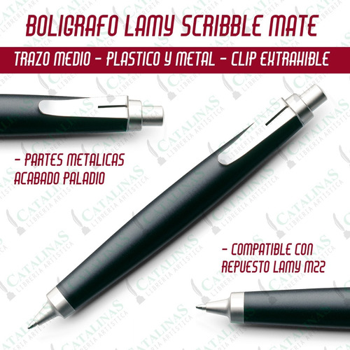 Boligrafo Lamy Scribble Con Estuche Aleman Local Microcentro