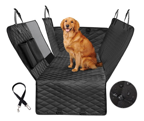 Funda De Asiento Para Perro Impermeable Con Ventana De Malla