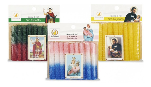 Velas Novena De Miel Iluminarte Pack - Shinora