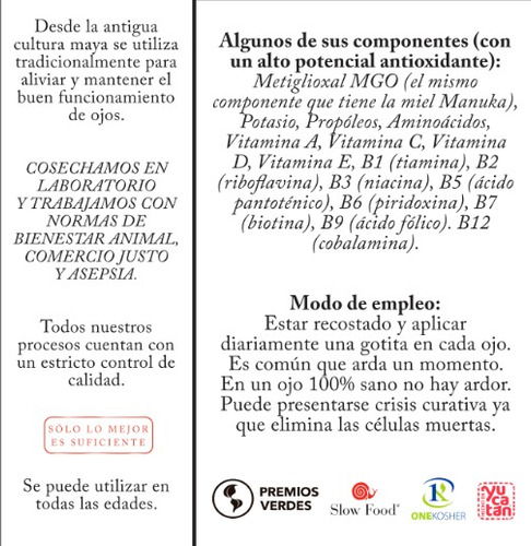 Gotas De Melipona Beecheii Para Ojos. Paquete De 2.