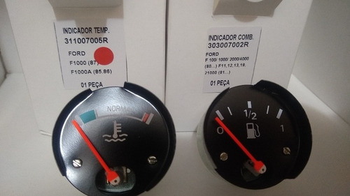 Indicador Combustível + Temperatura Ford F100 F1000 Vovolks