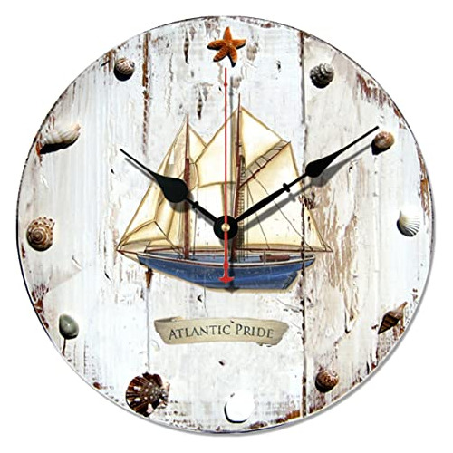 Reloj De Pared De Madera Orgullo Atlántico Del Velero ...