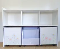 Comprar Mueble Organizador Con Baules, Cubos Con Ruedas Guardajugues A