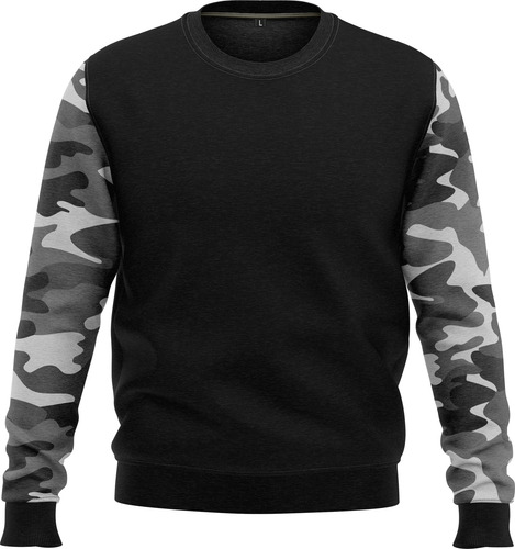 Buzo Negro Gris Camuflado Tactico Militar - Remeras 5145