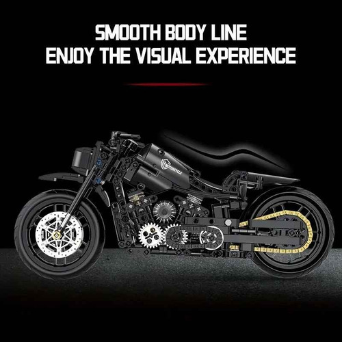 Bloques De Construcción Motocicleta Armable Harley Modelo