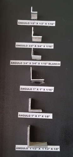 Angulo De Aluminio 1''x1''x 1/16  Largo 6 Mts