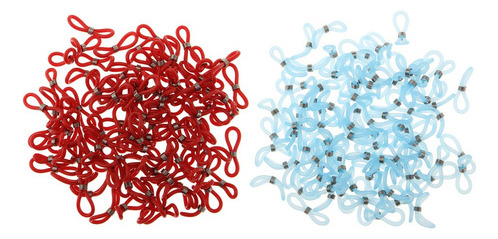 Soporte De Cadena Para Gafas De Color Azul Y Rojo, 200 Unida