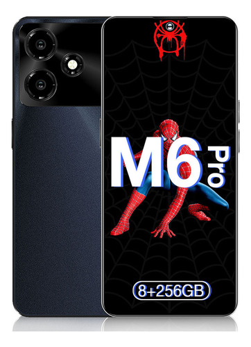1 5g Smartphone M6 Pro Global Version Teléfonos Inteligentes De Pantalla Completa De 6,8 Pulgadas 8gb+256gb Dual Sim Otg Chatgpt