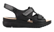 Comprar Sandalias Mujer Batistella Bajas De Cuero Combinado En Negro