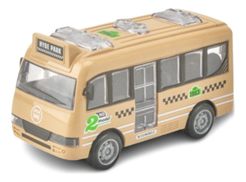 Juguetes Modelo De Autobús Gris De Inertia Toy