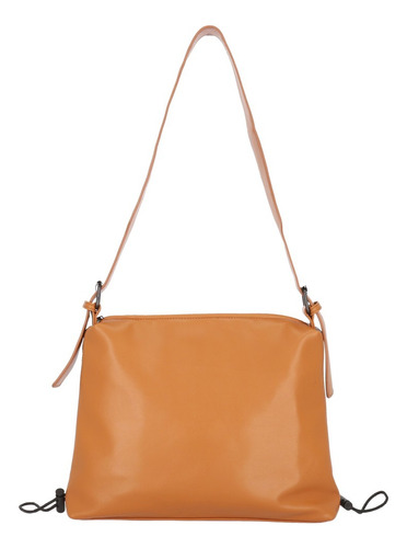 Bolso Mujer Tote Camel Jaretas 850-38 Marrón Claro Lisa Marrón Claro