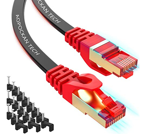 Cat 7 Ethernet Cable 75 Ft,high Speed Internet Cable Flat Ne