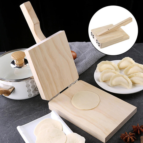 Espremedor De Bolinhos Chinês Gyoza Pizza Maker Dough Press