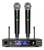 Comprar Microfonos Inalambricos Gochanmi mkf-tk100 Gc Profesionales 2 Canales Uhf Color Negro