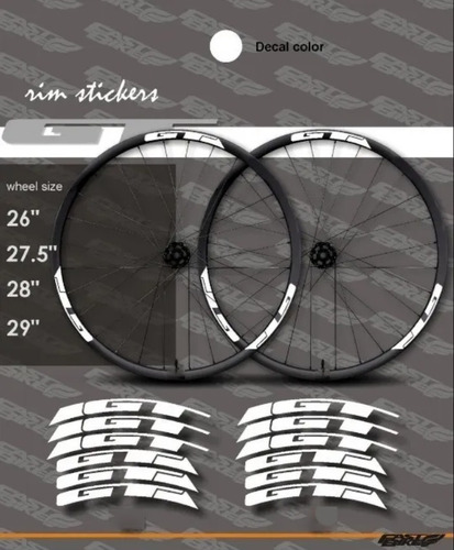 Gt Sticker Para Rines De Bicicleta Mtb Downhill