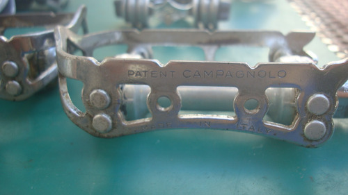 Imagen 1 de 10 de Vintage Pedales Cala Pie Y Correas Campagnolo