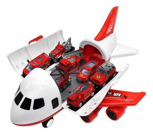 6 Veículos Planos Avião De Brinquedo Grande