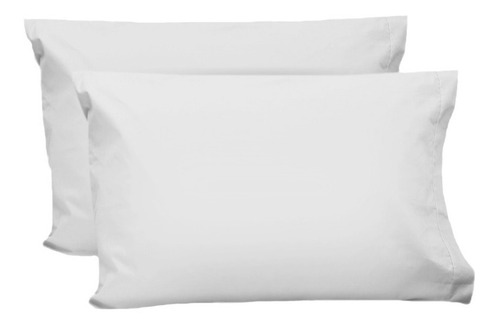 Par De Fundas De Almohada Estandar 200 -15 Colores A Blanco / Algodón Percal 200