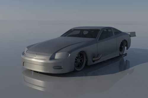 Pro Mod Chevy Cobalt - Impresionante Escultura De Coche De