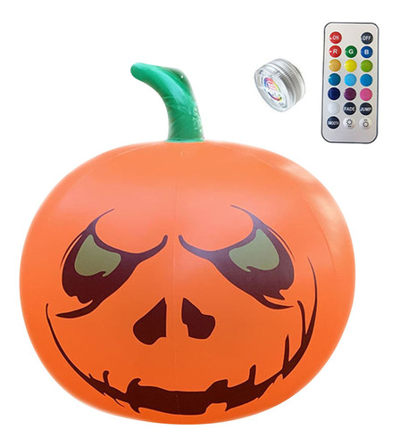 Calabaza De Halloween Inflable 16 Pulgadas Cambio De Color L