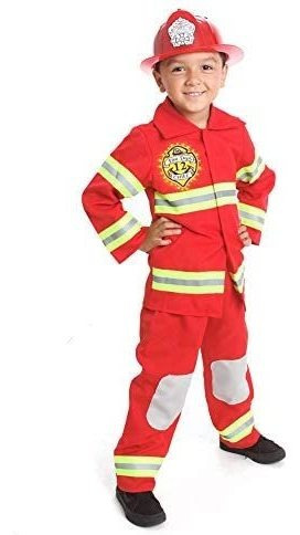 Traje De Bombero Traje De Luces Niños Con Sombrero Hombre De