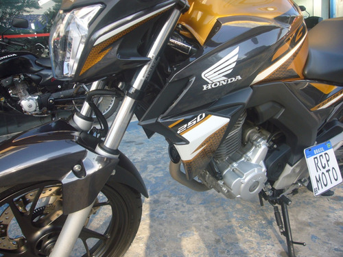 Imagem 2 de 9 de Honda Cb 250 Twister 2020 Abs Amarela Nova Baixo Km Troca