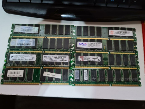 Lote De 8 Memorias Ddr 512 Mb Pc3200