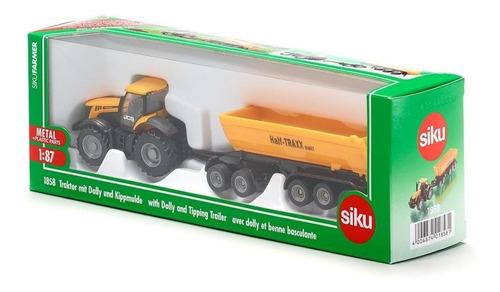 Siku # 1858 Tractor Jcb Con Dolly  Y Trailer De Volteo  1:87