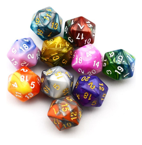 Esperanza Desolada 10pack Dos Colores 20 Cara Dados D20 Dado