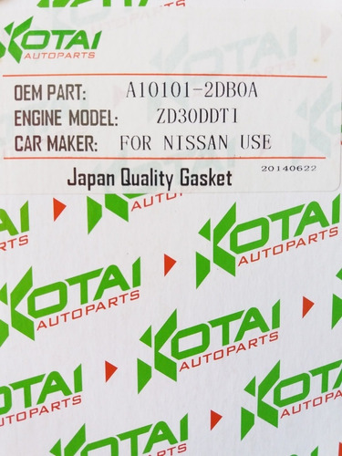 Kit Empacaduras Nissan Frontier Diesel / Gasoil ( Zd30)