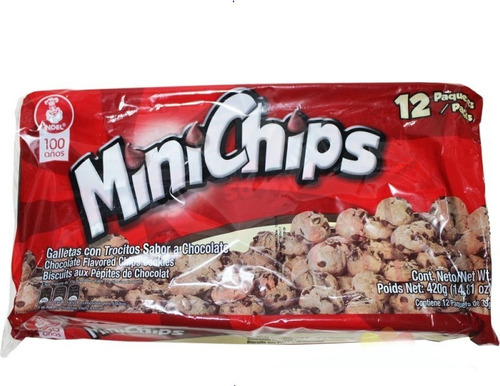 Galletas Mini Chips - Bolsa X 12 Und