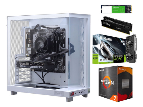 Pc Gamer Rtx 4060 Cpu Ryzen 9 9900x Ram 32gb Ddr4 1tb M.2