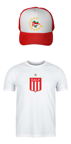 Combo Remera + Gorra Trucker Estudiantes De La Plata Pincha