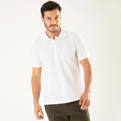 Camiseta Gef Hombre Josh Polo M/c Blanco