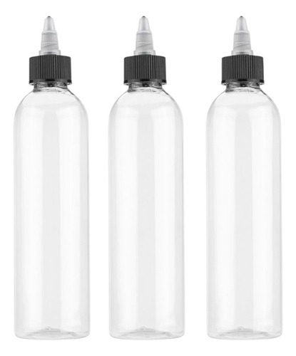 Envase Sumi 250 Ml Pico Twister X3. Pomos Tintadores. Traslucido