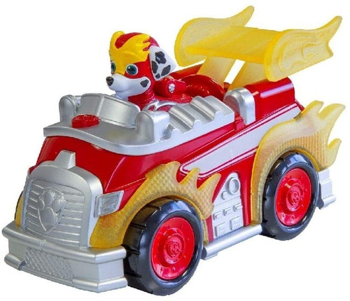 Vehículo Con Figura Paw Patrol Mighty Pups Carro Luz Sonidos