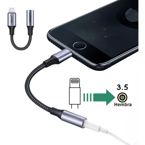 Adaptador De Cable De Auriculares A Conector Lightning para iPhone
