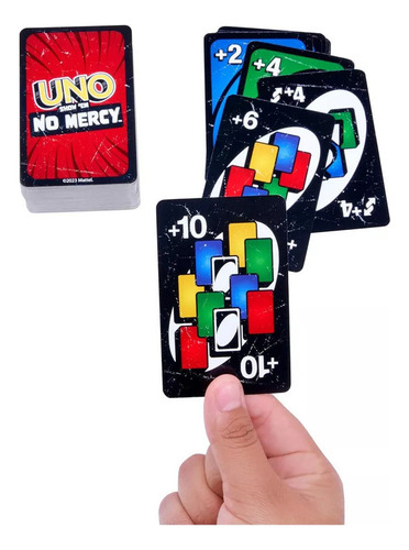 2. Juego De Cartas Uno No Mercy For Niños De 7 Años En