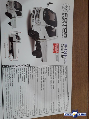 Foton Aumark 2021 0km