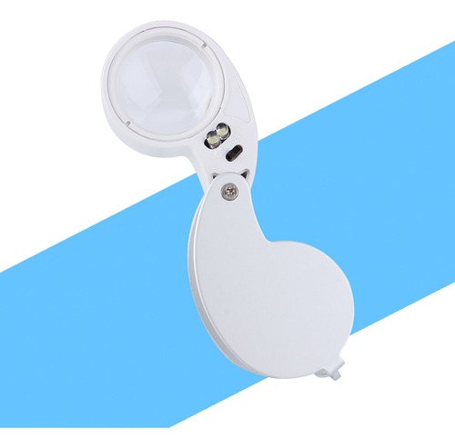 Lente De Ampliação Led Sliver 40x Lentes De Ampliação De Lei