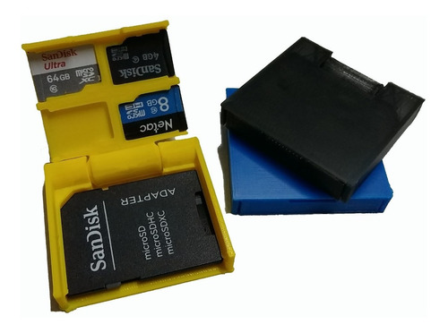 Caja Porta Memorias Tarjetas Sd Y Micro Sd