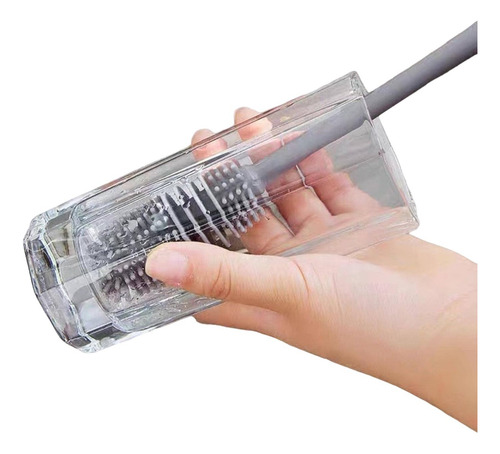 Cepillo Limpiador Con Mango Largo Para Vasos, Tazas Botellas